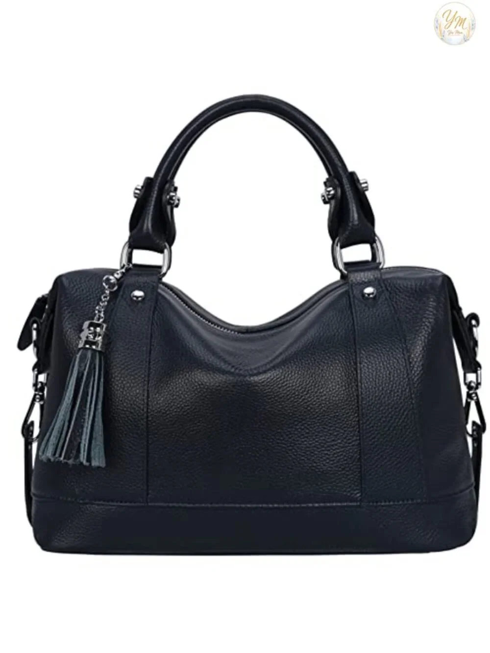 Genuine Leather Satchel Bag Women Shoulder Tote Handbag with Fringe